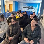 В конференц - зале прослушали лекцию о технике безопасности и правилах поведения на предприятии.,