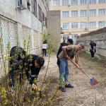 Уборка рерритории колледжа